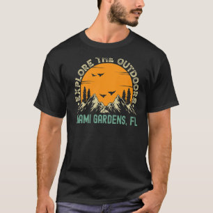 Miami Gardens, Florida - Explore The Outdoors Prem T-Shirt