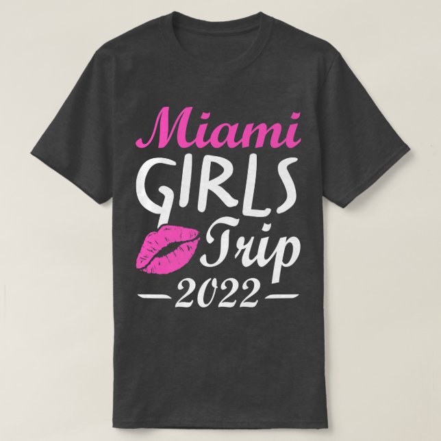 Miami Girls Trip 2022 Bachelorette Party Wedding P T-Shirt (Design Front)
