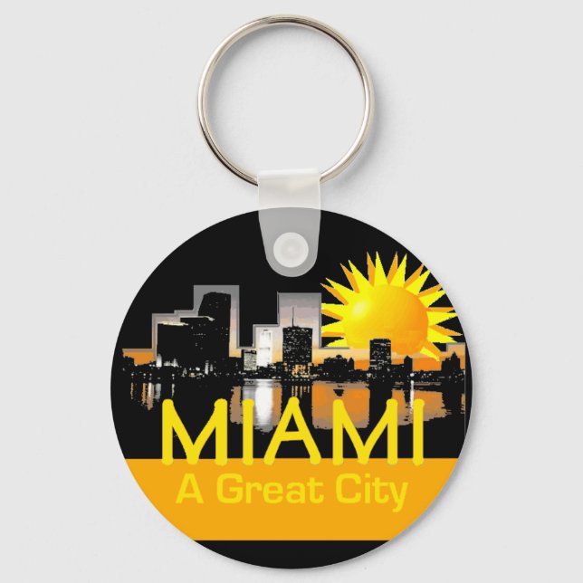 MIAMI Great City Keychain (Front)