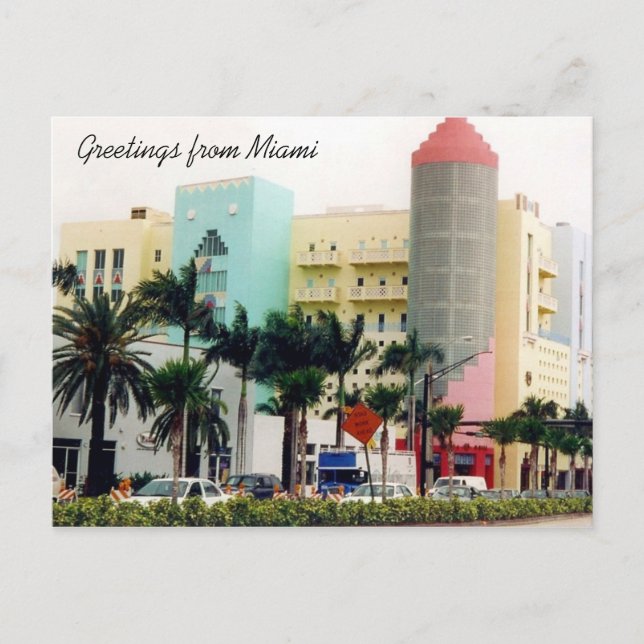 miami greetings postcard (Front)