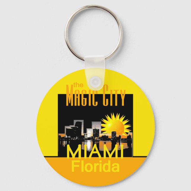 MIAMI Magic City Keychain (Front)