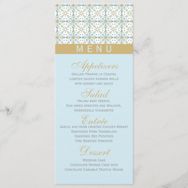 Miami -Menu cards (Front)