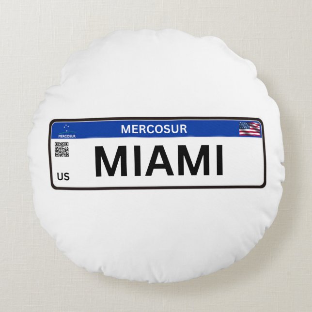 Miami Mercosur Round Cushion (Front)