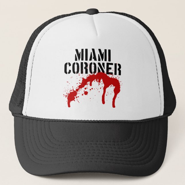 Miami Metro PD Coroner Trucker Hat (Front)