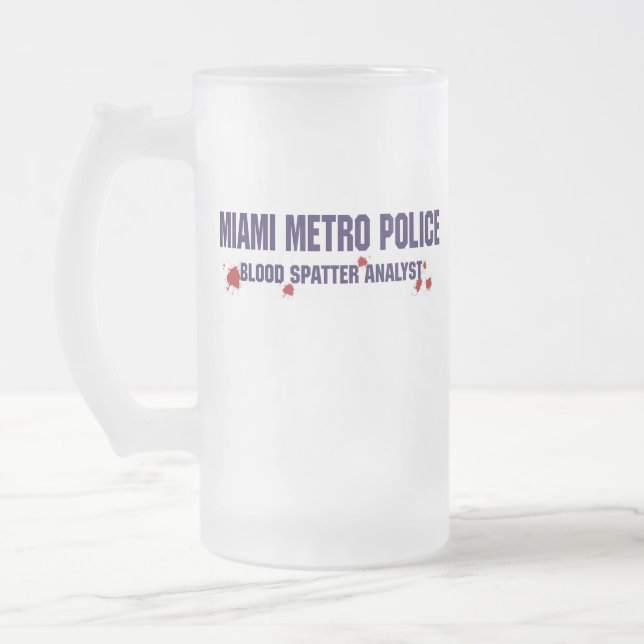 MIAMI METRO POLICE Beer Mug (Left)