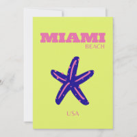 Miami, Miami Beach, Travel Art, Preppy