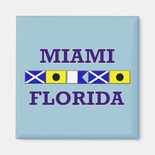 Miami Nautical Flag - Magnet