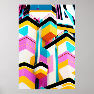 Miami Nice 1980s Ken Gauge Retrowave Poster