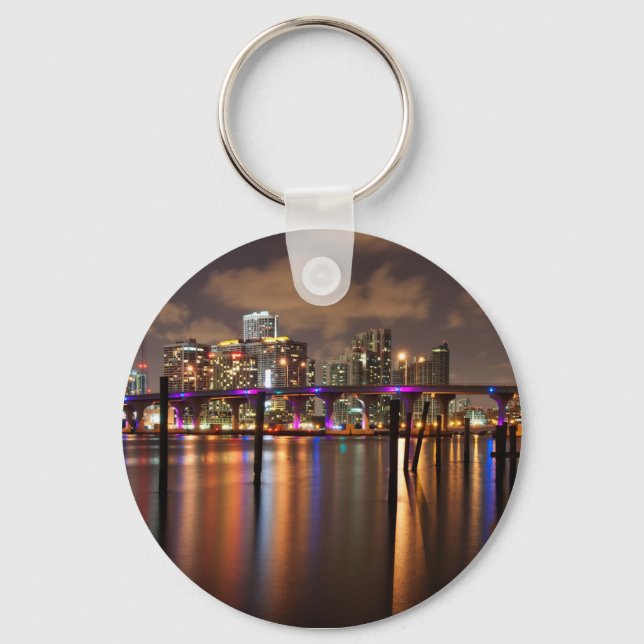 Miami night photograph - Keychain (Front)