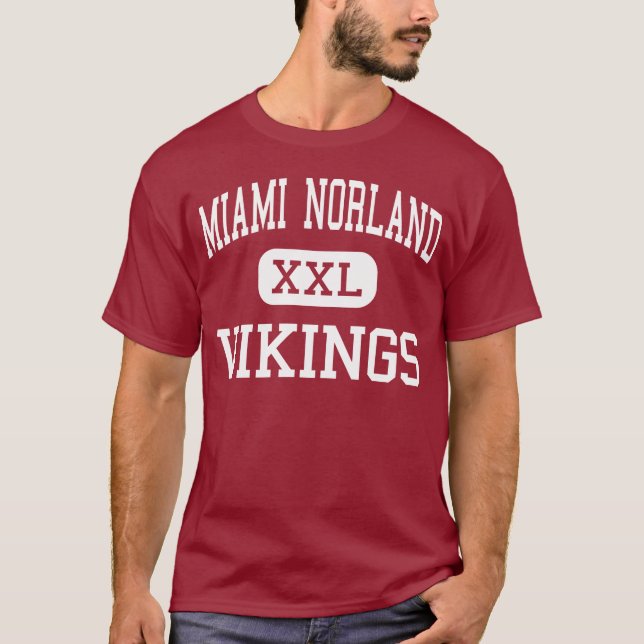 Miami Norland - Vikings - High - Miami Florida T-Shirt (Front)