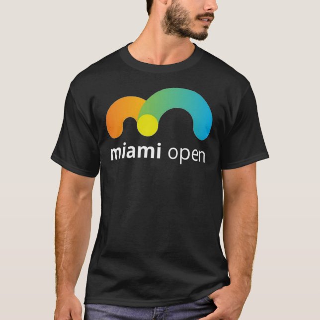 Miami Open Logo Black    T-Shirt (Front)