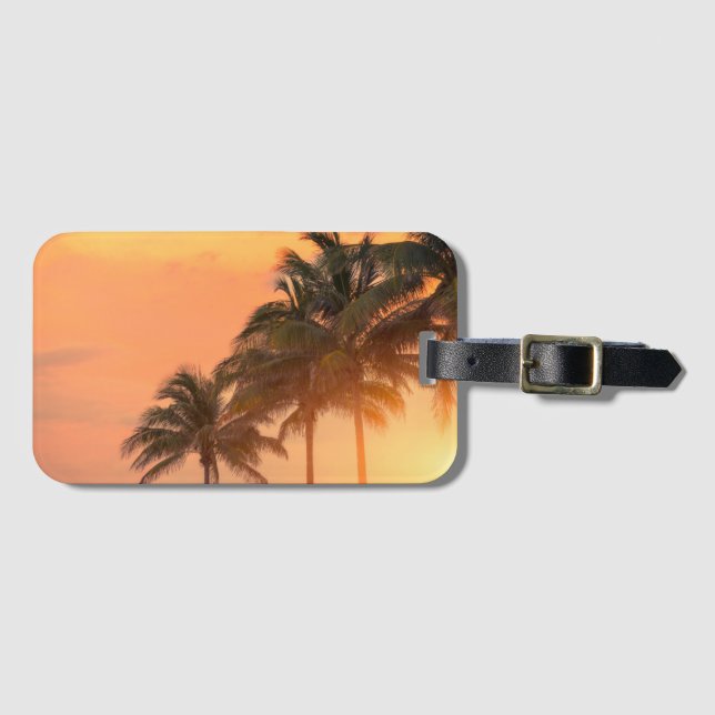 Miami Palms Luggage Tag (Front Horizontal)