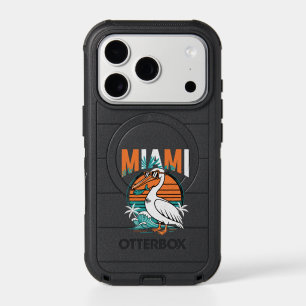 Miami Pelican Tropical Sunset Beach Design 