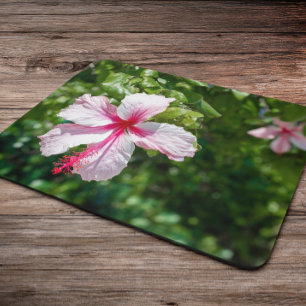 Miami Pink Hibiscus Tropical Flower Bloom Mouse Pad