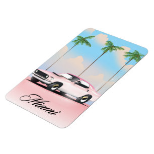 Miami Pink Sunset Magnet