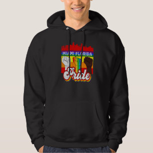 Miami Pride Rainbow Gay Pride Flag  Lgbt Hoodie