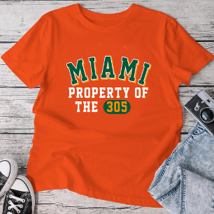 Miami Property of the 305 Orange T-Shirt Men’s