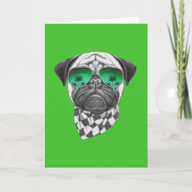 Miami Pug Card (Front)