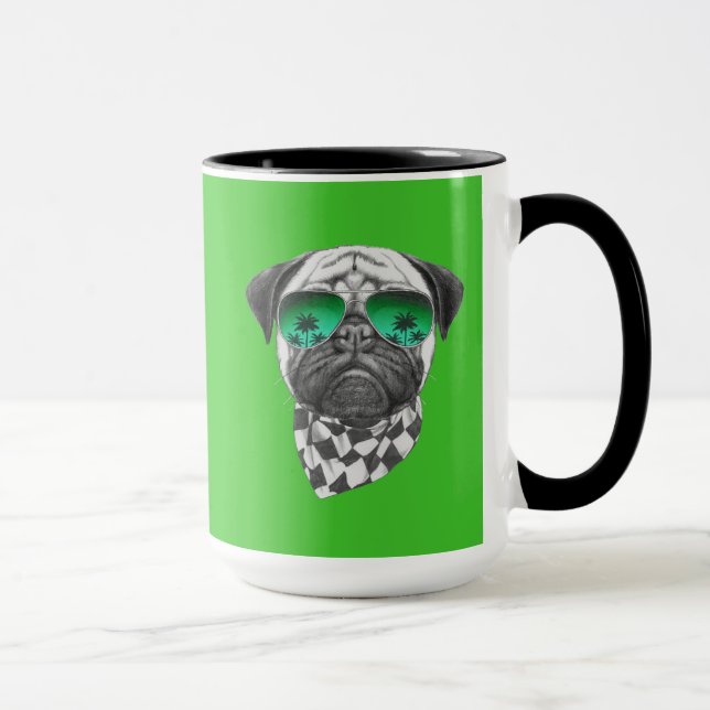 Miami Pug Mug (Right)