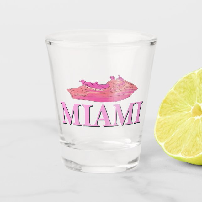 Miami shot glass (Front)