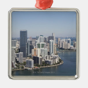 Miami Skyline 3 Metal Tree Decoration