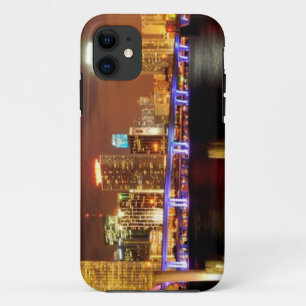 Miami skyline at night, Florida Case-Mate iPhone Case