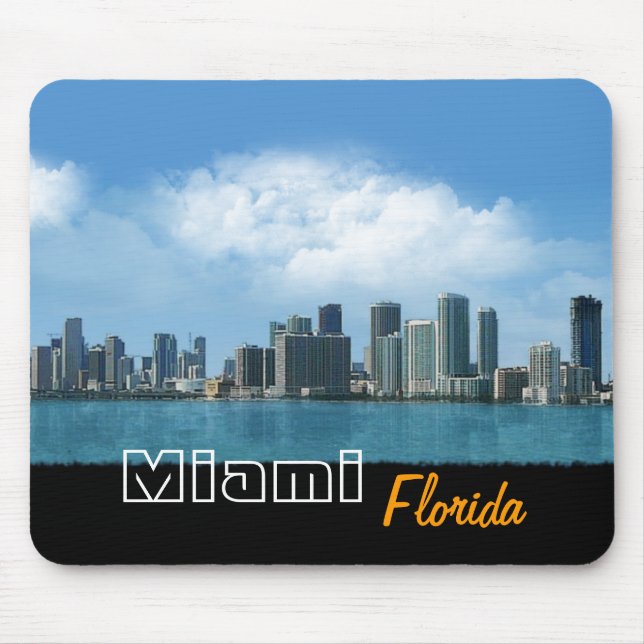 Miami Skyline Mouse Pad (Front)