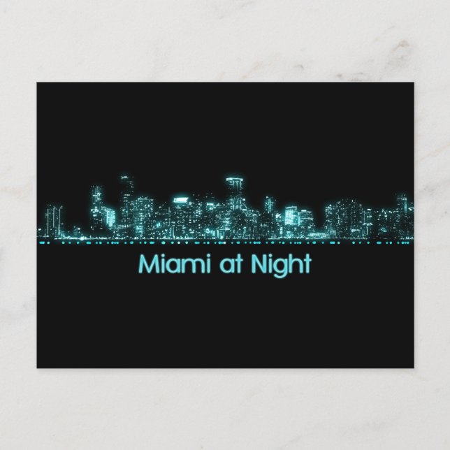 Miami Skyline Postcard (Front)