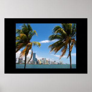 Miami skyline print