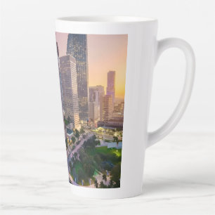 Miami Skyline Sunset with InterContinental Hotel Latte Mug