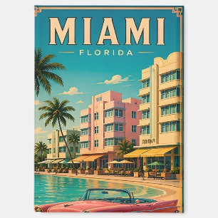 🌊 Miami South Beach City Retro Collection Magnet