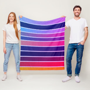Miami Striped Fleece Blanket