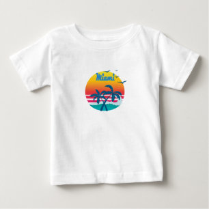 Miami, summer retro vintage baby T-Shirt