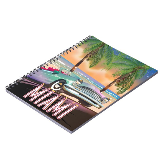 Miami sunset notebook (Left Side)