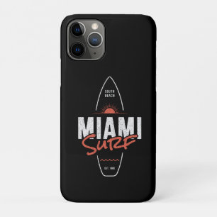 Miami Surf – Vintage Beach Sunset Surfboard Design Case-Mate iPhone Case