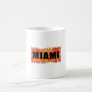 Miami USA City Cityscape Skyline Funny Gift Idea Coffee Mug