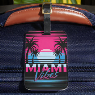 Miami Vibes Luggage Tag