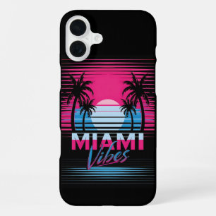 Miami Vibes Postcard iPhone 16 Plus Case