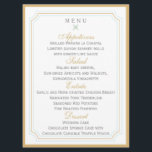 Miami  Wedding Menu card<br><div class="desc">custom wedding menu cards</div>