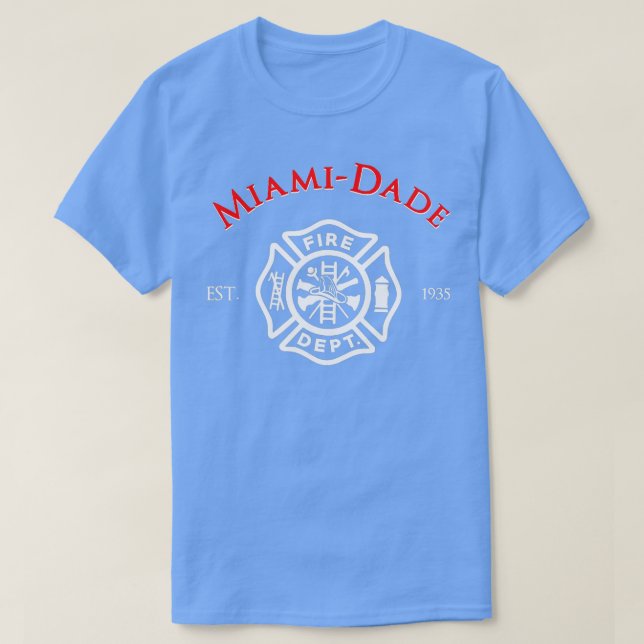 MiamiDade Florida Fire Rescue Department Firefight T-Shirt (Design Front)