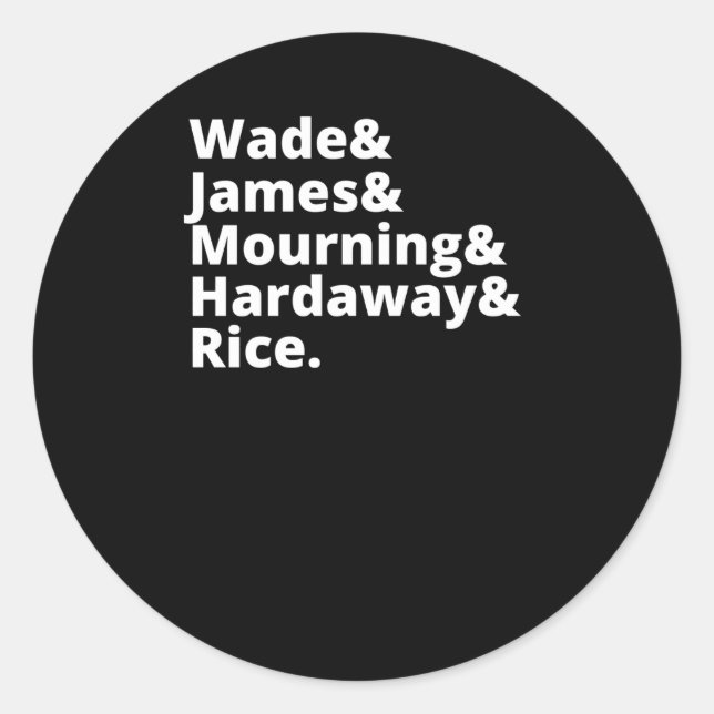 Miami's Finest  Classic Round Sticker (Front)
