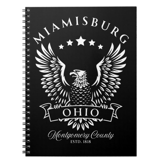 Miamisburg Montgomery County Ohio Vintage Eagle Notebook (Front)