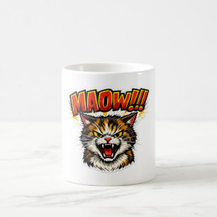 Miaow!! Funny Cat Mug for Cat Lovers