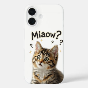 Miaow?   Funny Cat Phone Case for Cat Lovers