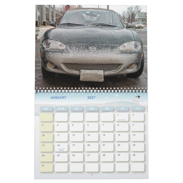 Miata Club Calendar (Jan 2027)