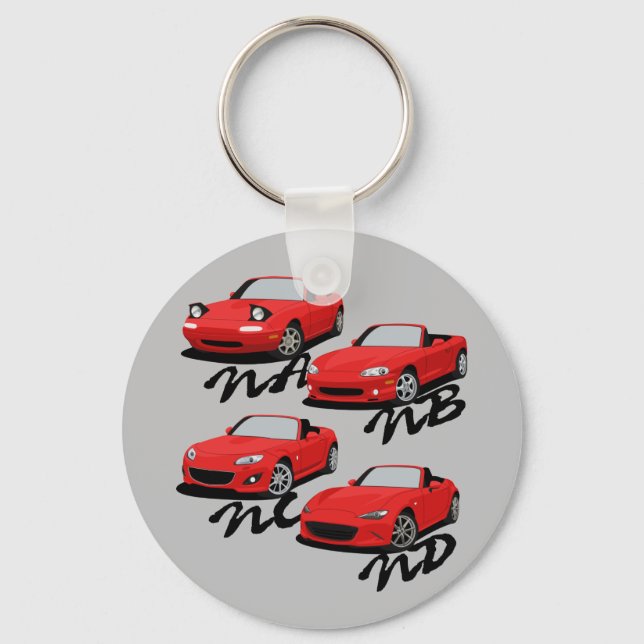 Miata Generations Key Ring (Front)
