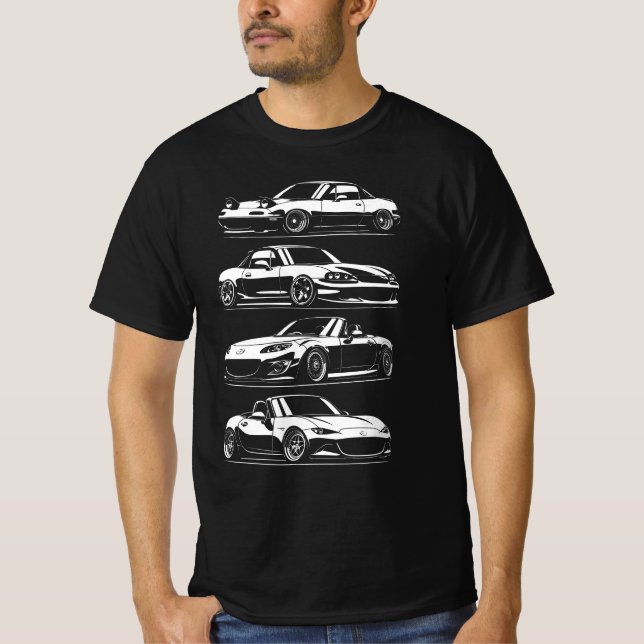 Miata generations T-Shirt (Front)