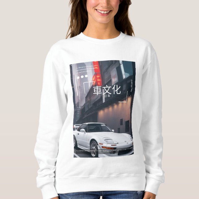 Miata in Tokyo City Sweatshirt (Front)