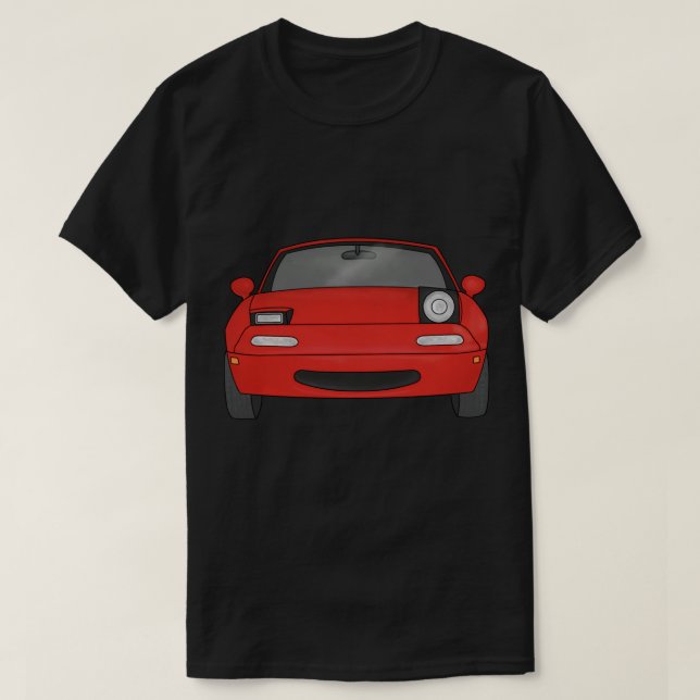 Miata MX5 red - wink Sticker T-Shirt (Design Front)
