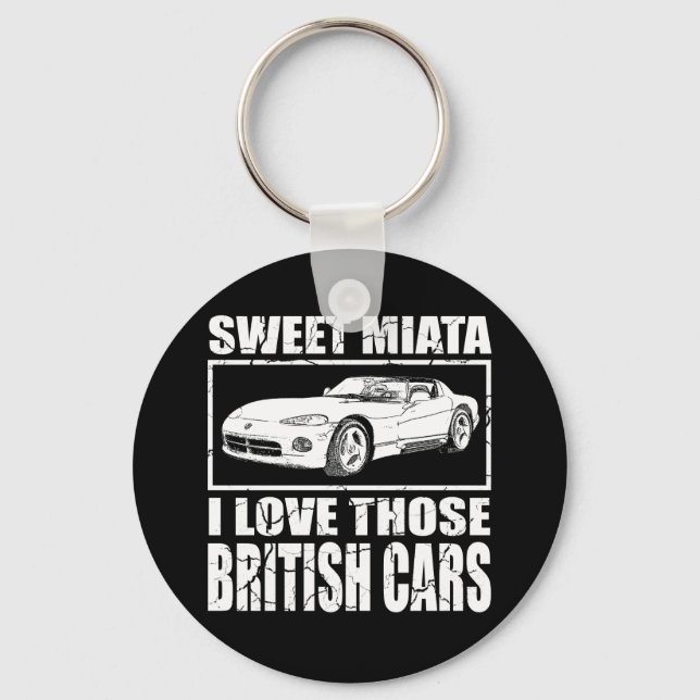 Miata Viper british car joke Key Ring (Front)